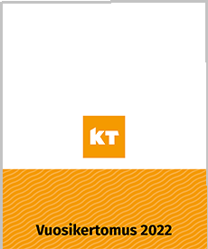 KT:n vuosikertomuksen 2022 kansi.