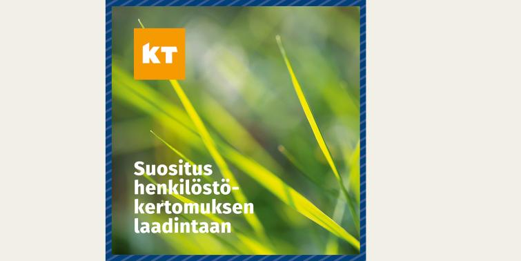 Suositus henkilöstökertomuksen laadintaan -julkaisun kansikuva